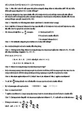 Đề cương lý thuyết học kì I Vật lí lớp 9 - Năm học 2016-2017